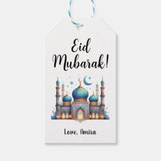Gepersonaliseerde Eid Mubarak Moskee Gift Labels Cadeaulabel