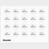 Gepersonaliseerde Eid Mubarak Moslim moderne Klass Ronde Sticker (Vel)