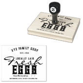  Gepersonaliseerde eierkartonstempel Rubberstempel (Gestempeld)