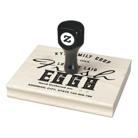  Gepersonaliseerde eierkartonstempel Rubberstempel (Stempel)