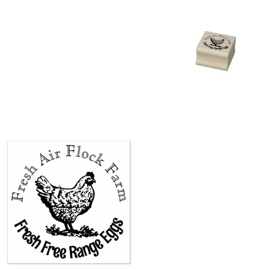 Gepersonaliseerde  eierstempel rubberstempel (Gestempeld)