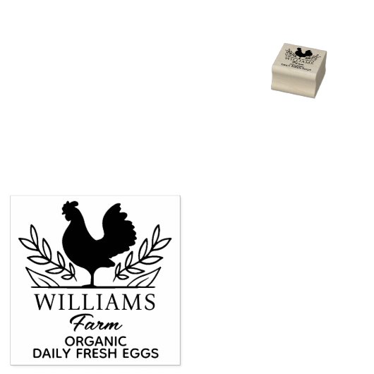 gepersonaliseerde eierstempel rubberstempel (Gestempeld)