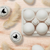 Gepersonaliseerde eierstempel rubberstempel