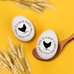 Gepersonaliseerde  eierstempel rubberstempel<br><div class="desc">Persoonlijke stempels voor uw huisstead of familieboerderij met prachtige kip/eendenkuizen en monogrammen of informatie in het huislettertype. Deze stempels zijn ontworpen om met de hendel te worden gebruikt voor een betere toepassing en wij hebben de inkt niet meegeleverd omdat het aan u is om er een te kiezen als voor...</div>