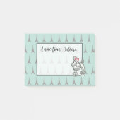 Gepersonaliseerde Eiffeltower Frans poolNotitieblo Post-it® Notes (Voorkant)