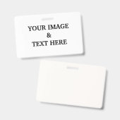 Gepersonaliseerde eigen foto badge (Voor- en achterkant)