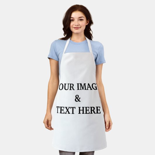 Gepersonaliseerde eigen foto schort (Gedragen)