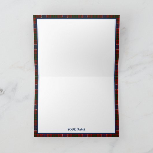 Gepersonaliseerde Eilean Donan Castle - MacRae Cla Kaart (Binnen)