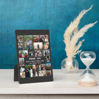 Gepersonaliseerde eindejaarsfamilie 22 Foto-collag Fotoplaat