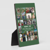 Gepersonaliseerde eindejaarsfamilie 22 Foto-collag Fotoplaat (Zijkant)