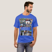 Gepersonaliseerde eindejaarsfamilie 22 Foto-collag T-shirt (Voorkant volledig)
