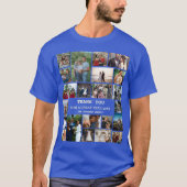 Gepersonaliseerde eindejaarsfamilie 22 Foto-collag T-shirt (Voorkant)