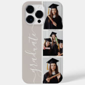 Gepersonaliseerde Elegant Afstuderen Script Fotoco Case-Mate iPhone Case (Achterkant)