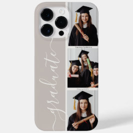Gepersonaliseerde Elegant Afstuderen Script Fotoco Case-Mate iPhone 14 Pro Max Hoesje
