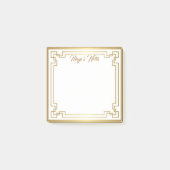 gepersonaliseerde elegant border post-it notes (Voorkant)