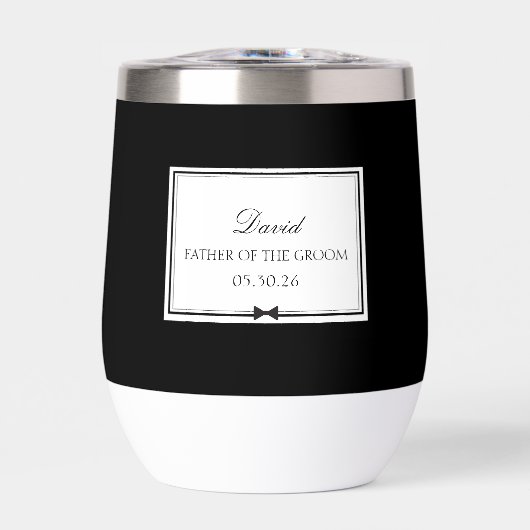 Gepersonaliseerde Elegant Bowtie Vader van de Brui (Voorkant)