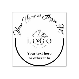 Gepersonaliseerde Elegant Business Logo | Bedrijfs Rubberstempel
