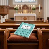 Gepersonaliseerde Elegant Cross Motif Sermon Notit Notitieboek
