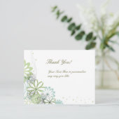 Gepersonaliseerde Elegant Dank u Briefkaart (Staand voorkant)