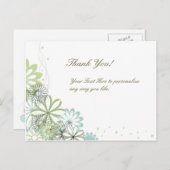 Gepersonaliseerde Elegant Dank u Briefkaart (Voorkant / Achterkant)