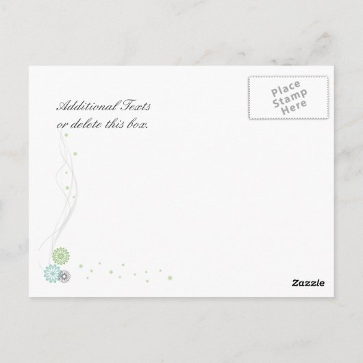 Gepersonaliseerde Elegant Dank u Briefkaart (Achterkant)