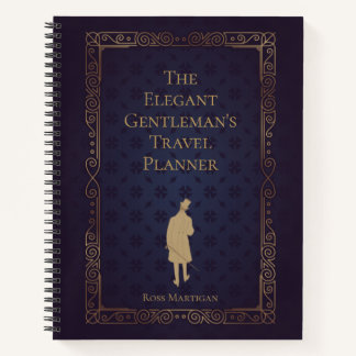 Gepersonaliseerde Elegant Gentleman's Travel Plann Notitieboek