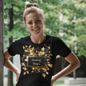 Gepersonaliseerde Elegant Gold Guest of Honor T-shirt