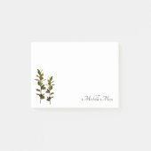 Gepersonaliseerde Elegant Greenery Post-it® Notes (Voorkant)