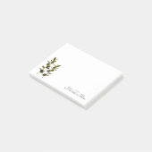 Gepersonaliseerde Elegant Greenery Post-it® Notes (Schuin)
