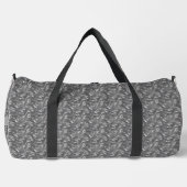 Gepersonaliseerde Elegant Grijs Abstract Duffle Ba Plunjezak (Voorkant)