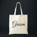 Gepersonaliseerde Elegant groom bruiloft Adult gif Tote Bag<br><div class="desc">Gepersonaliseerde Elegant groom trouwcanvas tas</div>
