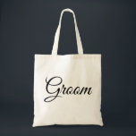 Gepersonaliseerde Elegant groom bruiloft Adult gif Tote Bag<br><div class="desc">Gepersonaliseerde Elegant groom trouwcanvas tas</div>