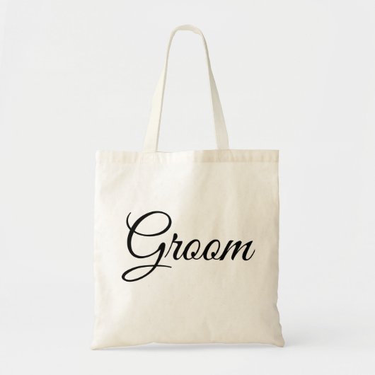 Gepersonaliseerde Elegant groom bruiloft Adult gif Tote Bag (Voorkant)