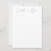 Gepersonaliseerde Elegant Handgeschreven Script We Bedankkaart (Voorkant)