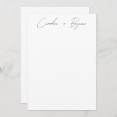 Gepersonaliseerde Elegant Handgeschreven Script We Bedankkaart (Voorkant / Achterkant)