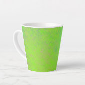 Gepersonaliseerde Elegant Lime Green Marked Art Latte Mok (Linkerhoek)