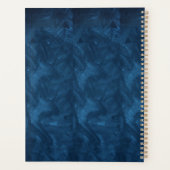 Gepersonaliseerde Elegant mandala blue meditatie b Planner (Achterkant)