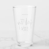 Gepersonaliseerde Elegant Meisjes Trip Script Typo Glas (Achterkant)