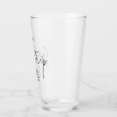 Gepersonaliseerde Elegant Meisjes Trip Script Typo Glas (Links)