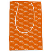 Gepersonaliseerde Elegant Modern Dankbaar Wit, Sin Medium Cadeauzakje (Voorkant)