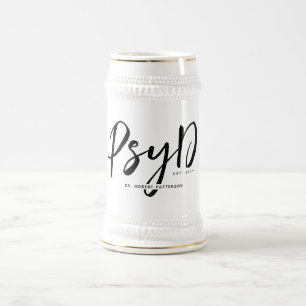Gepersonaliseerde Elegant PsyD Doctor in de Psycho Bierpul