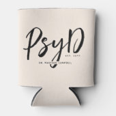 Gepersonaliseerde Elegant PsyD Doctor in de Psycho Blikjeskoeler (Voorkant)