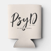 Gepersonaliseerde Elegant PsyD Doctor in de Psycho Blikjeskoeler (Achterkant)