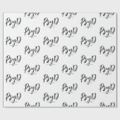 Gepersonaliseerde Elegant PsyD Doctor in de Psycho Cadeaupapier (Vlak)