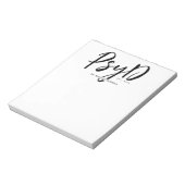 Gepersonaliseerde Elegant PsyD Doctor in de Psycho Notitieblok (Linkerzijde)