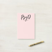 Gepersonaliseerde Elegant PsyD Doctor in de Psycho Post-it® Notes (Op bureau)
