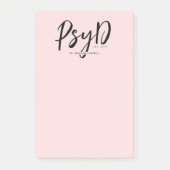 Gepersonaliseerde Elegant PsyD Doctor in de Psycho Post-it® Notes (Voorkant)