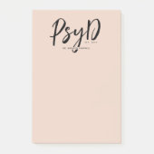 Gepersonaliseerde Elegant PsyD Doctor in de Psycho Post-it® Notes (Voorkant)