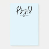 Gepersonaliseerde Elegant PsyD Doctor in de Psycho Post-it® Notes (Voorkant)