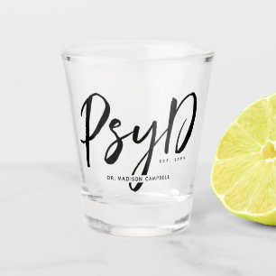 Gepersonaliseerde Elegant PsyD Doctor in de Psycho Shot Glas